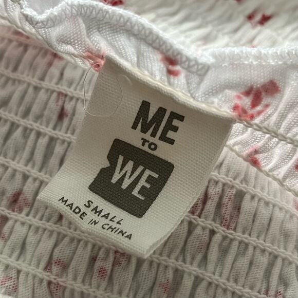 Me to We Zip-Front One-Shoulder Shirred Crop Top - Size S - Picture 4 of 5